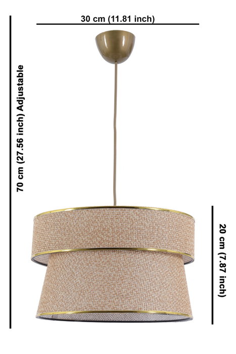 Opviq Coral Conic Lámpara de Araña Beige